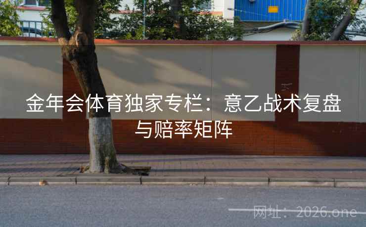 金年会体育独家专栏：意乙战术复盘与赔率矩阵