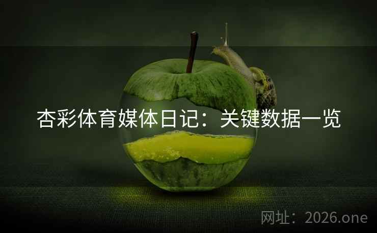 杏彩体育媒体日记：关键数据一览