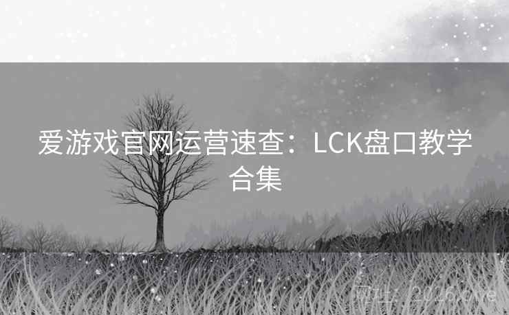 爱游戏官网运营速查：LCK盘口教学合集